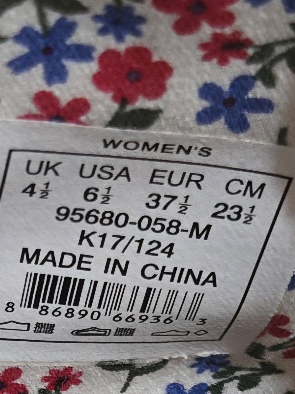 Palladium Women's Canvas Mid Top Sneakers Gray Floral Lining Lace Up Size 6.5 - Picture 7 of 8
